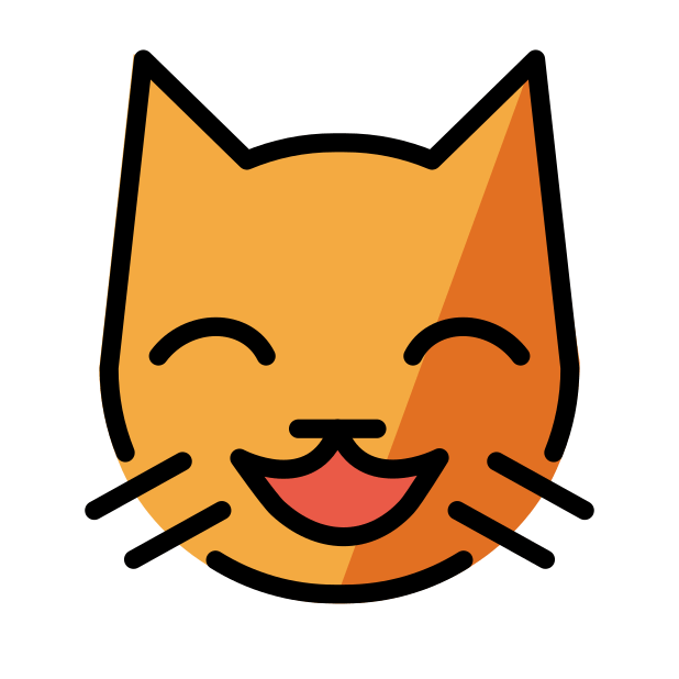 lachende Katze